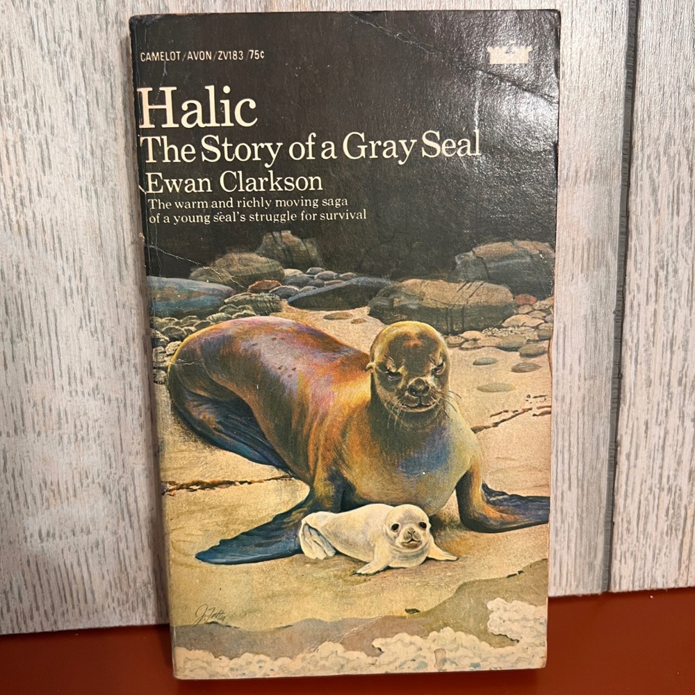Halic The Story of a Gray Seal Ewan Clarkson Vintage 1971 Paperback Camelot Avon